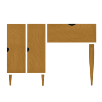 en bois travail table png