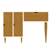 Wooden work table png