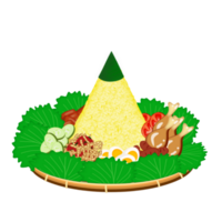 Complete rice cone png