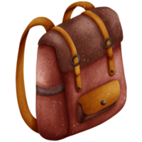 vintage velho mochila dentro outono cor png