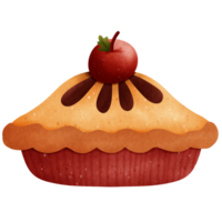 carino rosso Mela torta png