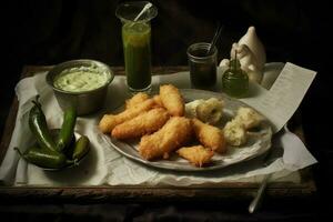 A Tasty Platter of Fried Foods photo