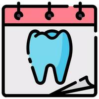 dentist appointment vector filled outline icon