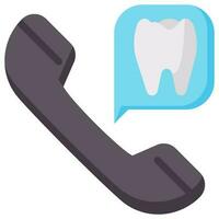 dental service vector flat icon