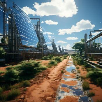 Solar Panel Background Photo