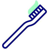 tooth brush vector colored icon