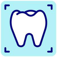 tooth xray vector colored icon