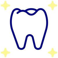 healthy tooth vector colored icon