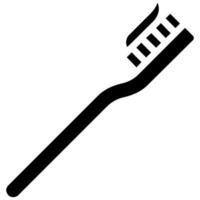 tooth brush vector glyph icon