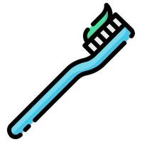 tooth brush vector filled outline icon