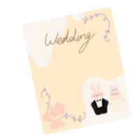 bruiloft kaart bruiloft dag png