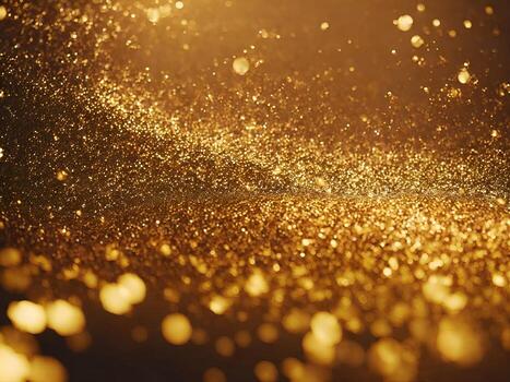 Abstract shiny light and gold particle background. . photo