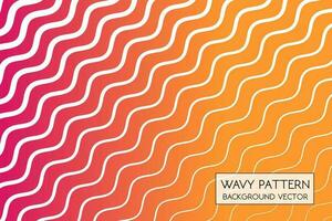 Abstract wavy lines background. Wavy stripes pattern. Vector illustration