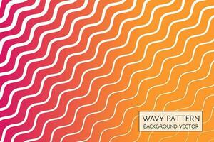 Abstract wavy lines background. Wavy stripes pattern. Vector illustration