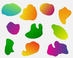 Free Colorful Shapes Vector Art, Colorful vector shapes set