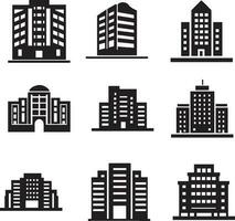 Building icon set vector illustration