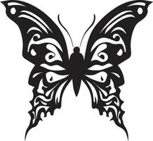 Butterfly vector tattoo design illustration