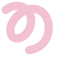 pink spiral y2k abstract doodle png