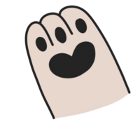 Paw cat animal foot png