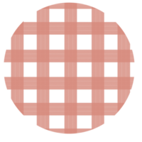 red circle cute colourful pastel button clasper plaid paper decoration png