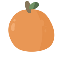 orange färsk söt frukt tecknad serie illustration png