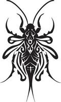 Insect tattoo illustration vector