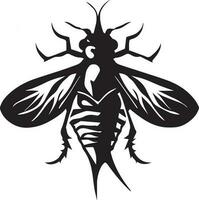 Ilustración de tatuaje de insecto vector