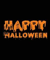 Happy  Halloween T-shirt Print Template vector