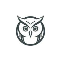 Owl Logo Illustration Vector Design Template