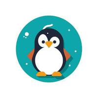 Penguin Birds Logo Illustration Vector Design