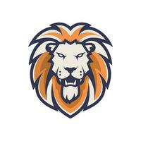 león animal logo ilustración vector diseño modelo