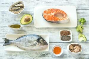 Food with Omega-3 fats photo