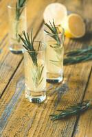 Glasses of limoncello photo