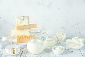 Assortment of dairy products photo