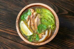 Green chili with chicken photo