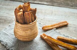 Churros - famous Spanish dessert photo