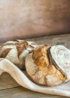 Two loaves of bread photo