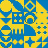 Ukraine Independence Day Abstract Pattern. Vector Abstract Pattern Yellow and Blue.