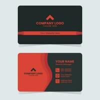 Simple and Modern Business Card Template. vector