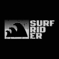 Surfrider illustration typography. perfect for t shirt design vector