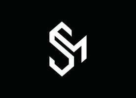 SM LETTER LOGO, SM, MS,SM design, sm company, sm brand,sm business, vector
