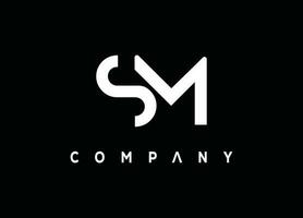 SM LETTER LOGO, SM, MS,SM design, sm company, sm brand,sm business, vector