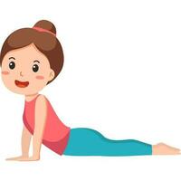 upward yoga pose asana vector