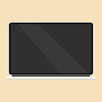 Laptop flat vector illustration