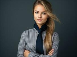 Elegant young woman photo