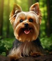 Yorkshire terrier dog photo