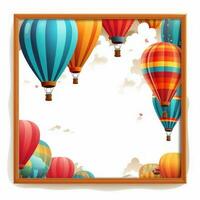 Background with air balloons photo