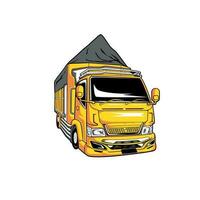 camión entrega o logístico industria vector ilustración