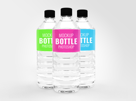 acqua bottiglia modello realistico psd