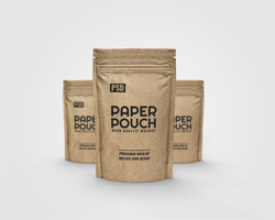 Standing coffee pouch mockup psd